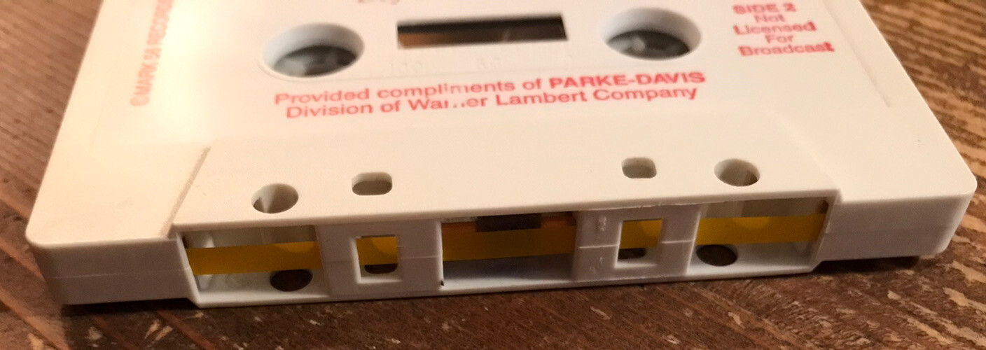 Parke-Davis Pharmaceutical Advertising Cassette Tape Sam Spade Dry Martini Caper
