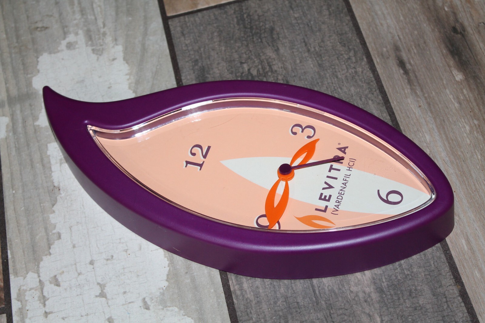 Levitra Wall Clock Battery Operated Male ED Medication Advertisement