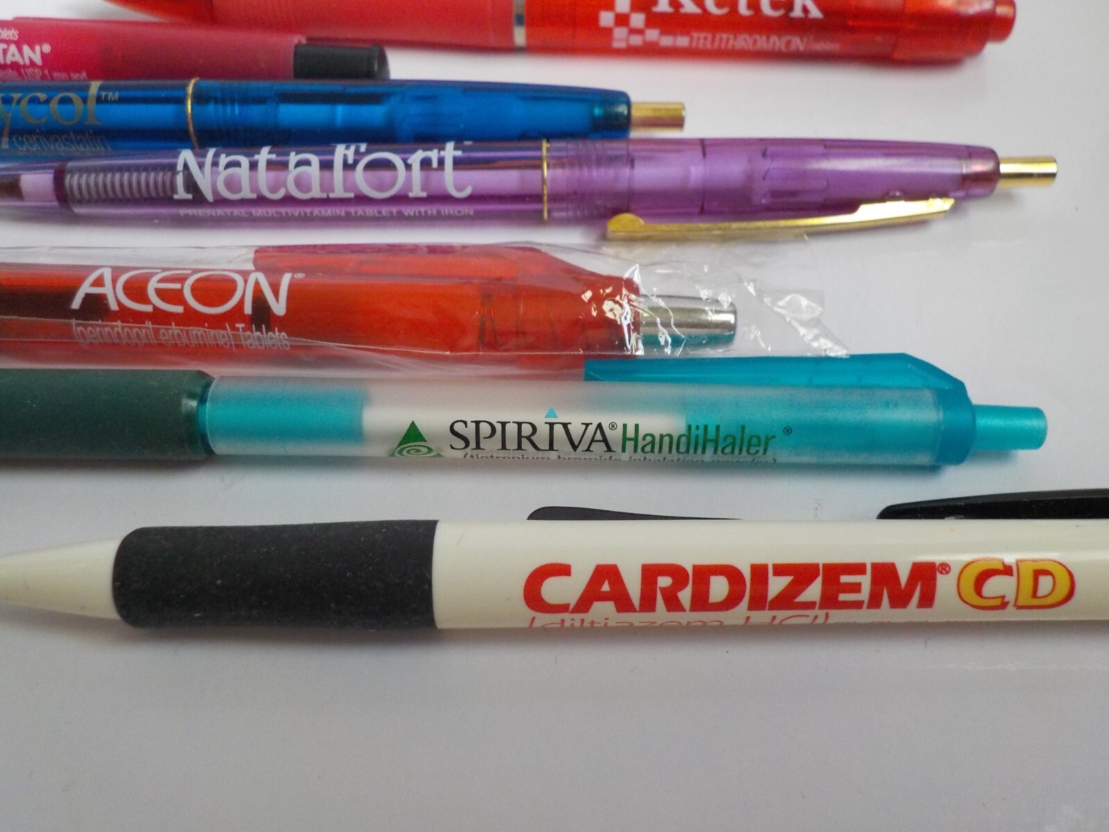 9 DRUG REP PENS ACEON VAYACOG BAYCOL KETEK RYNATAN SPIRIVA CARDIZEM CD NATAFORT