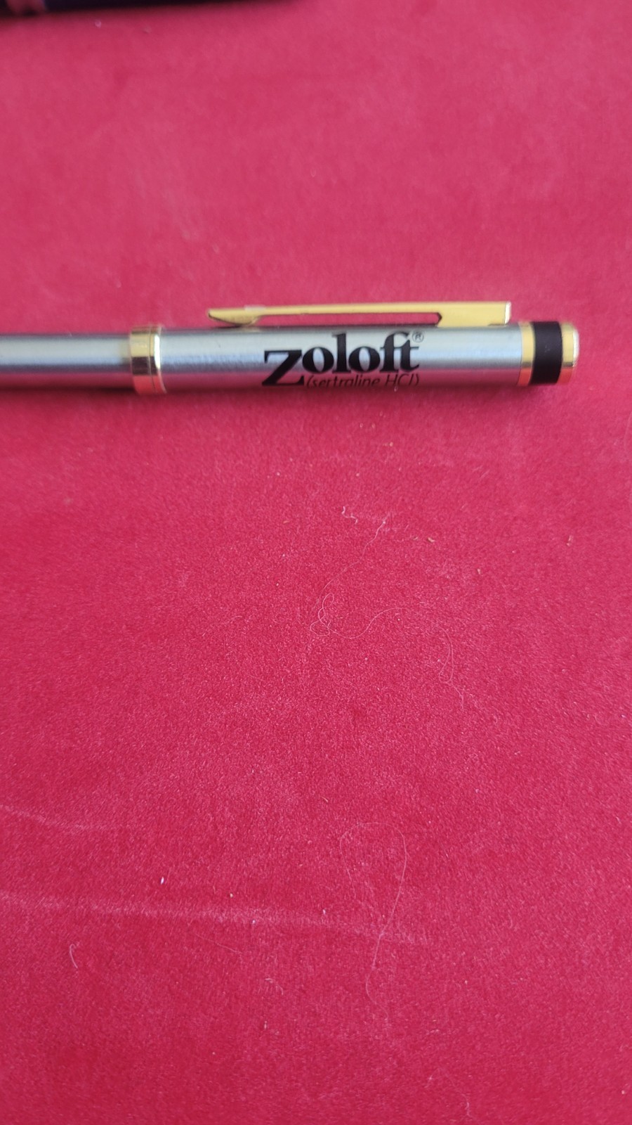 Zoloft Pen Lot Of 3 Metal Drug Rep Pharmaceutical Promo Advertising Read