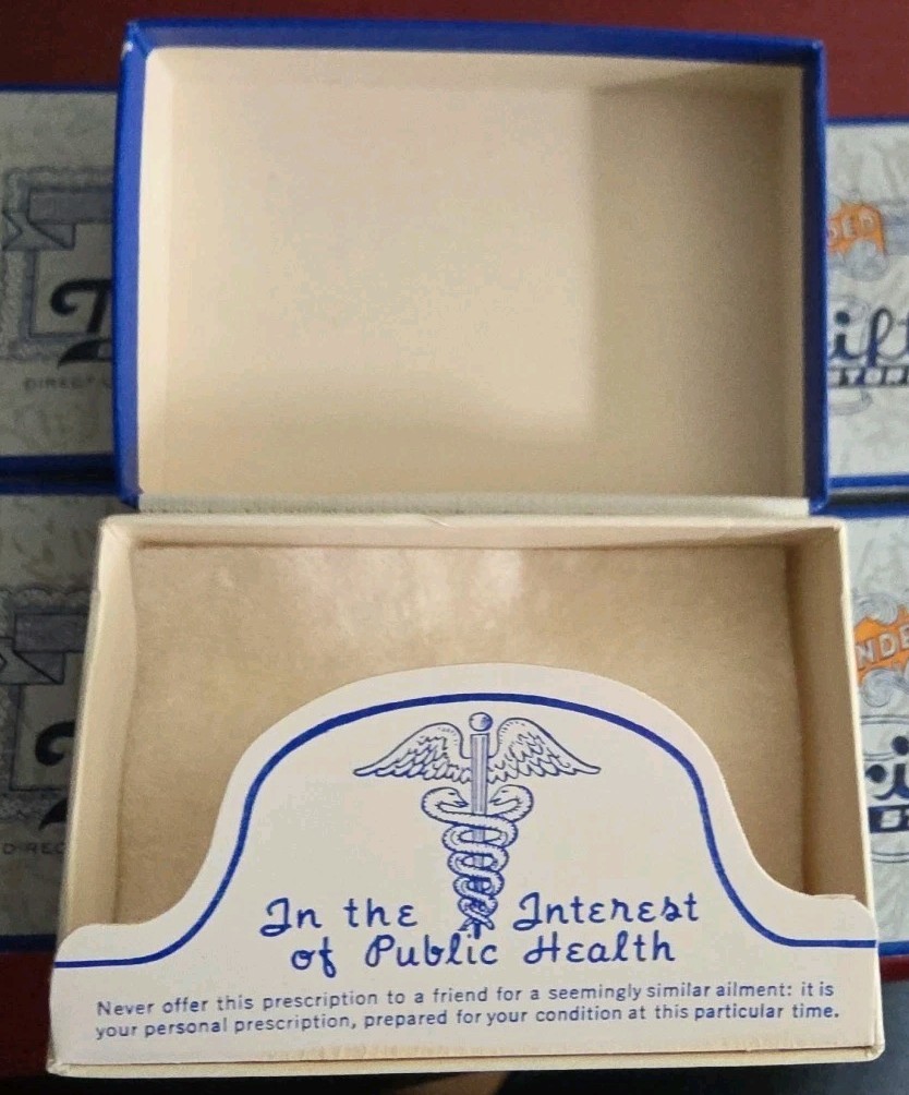 Thrifty Drug Stores Vintage Pharmacy Pill Rx Prescription Box