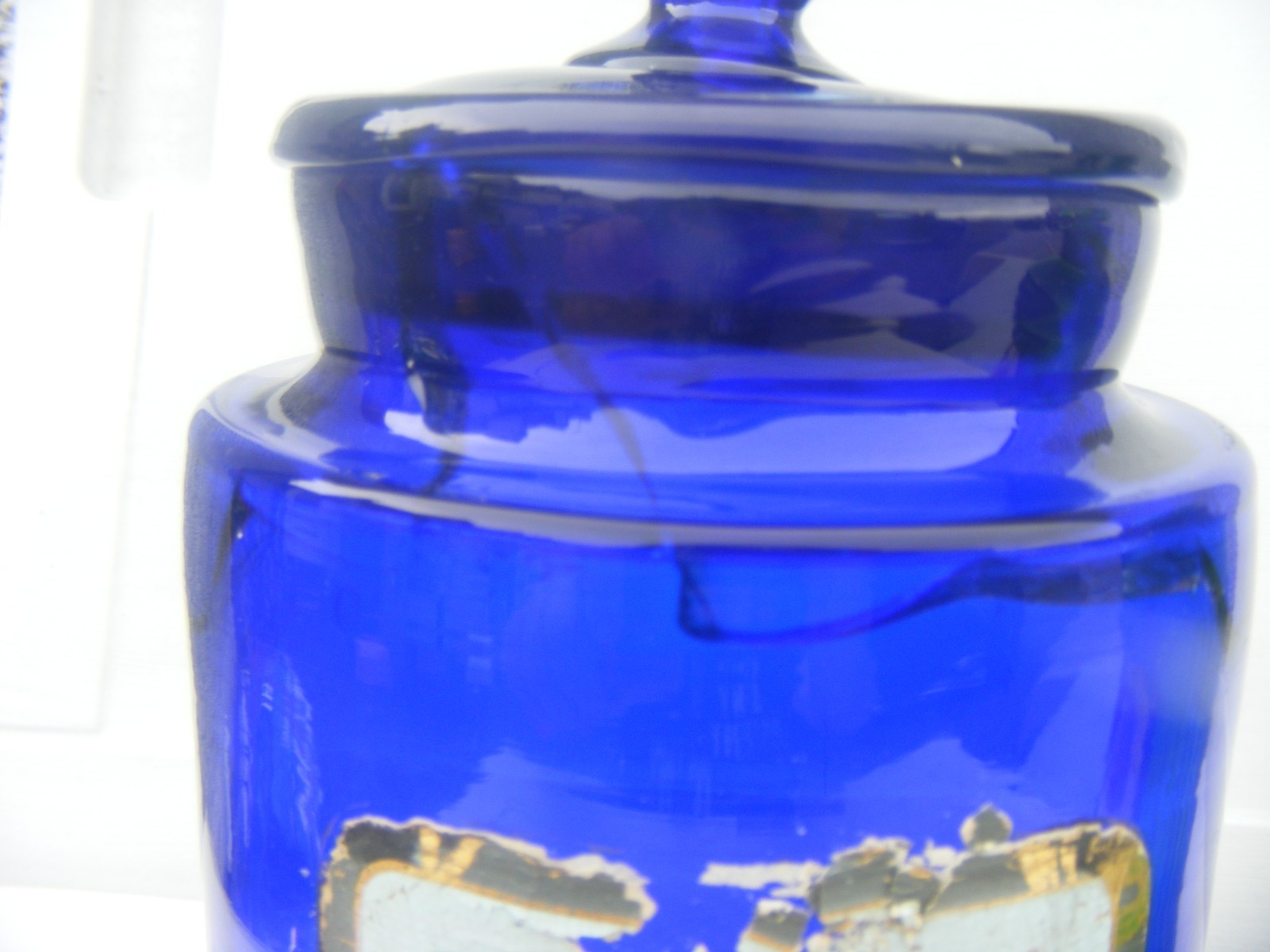 Antique Apothecary Jars cobalt blue and Green Pharmacy