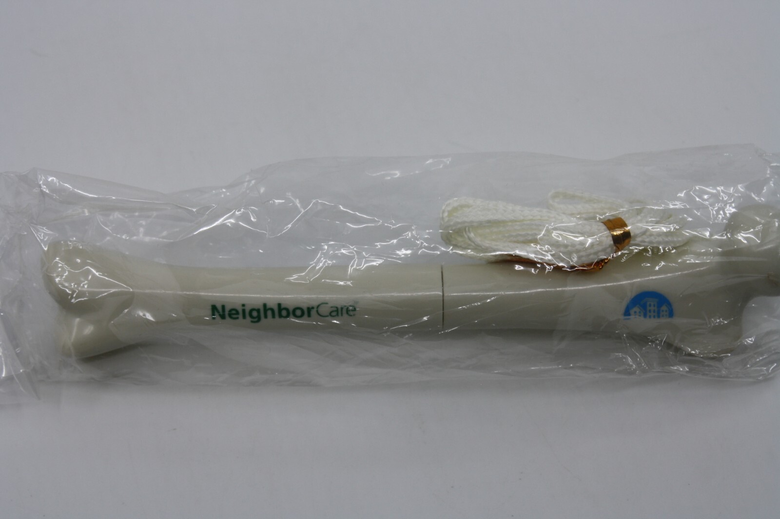Bone Shape Pen NIP Neighbor Care Pharmaceutical Drug Rep Neck String Spec Sample