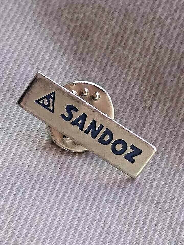 🔴SANDOZ Pharmaceuticals pin LSD Albert Hofmann Logo pin badge🔴