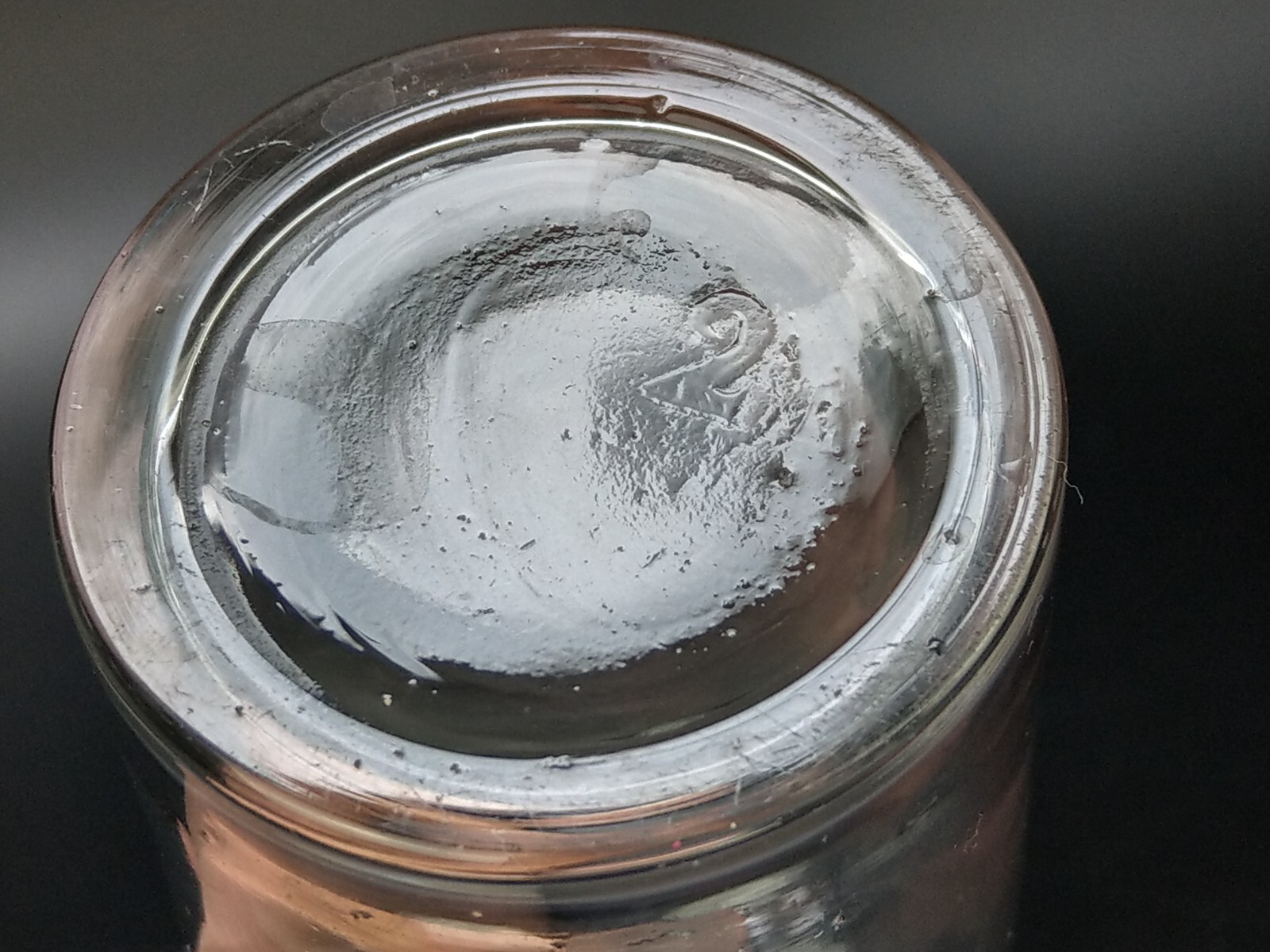 Antique clear medicine bottle with stopper medium size