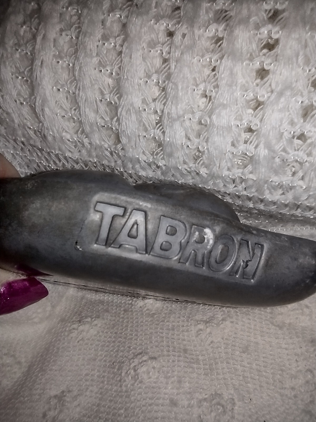 Parke-Davis TABRON 1950s Vintage Pharmaceutical Pewter Fetus Paperweight VGC 2#