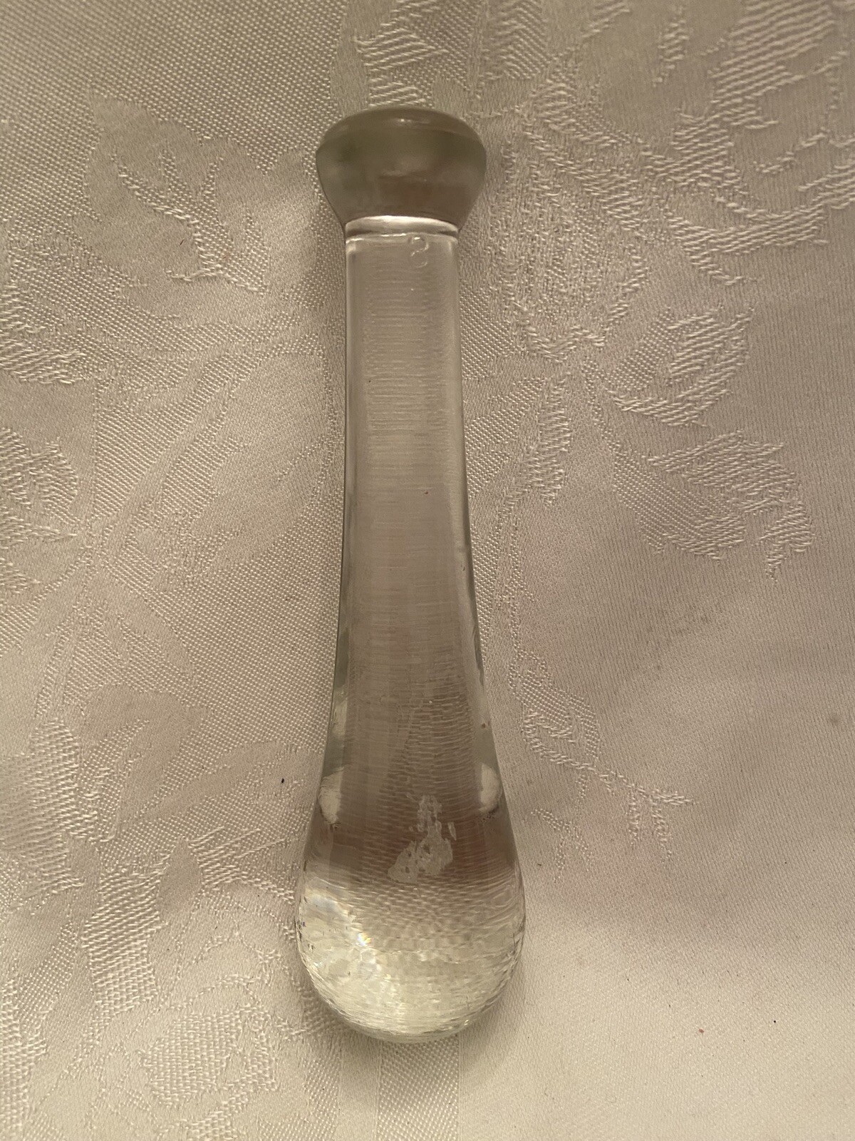 Vintage #8 GLASS PESTLE 6″ Long Made in USA