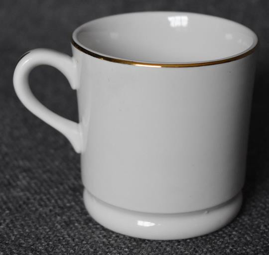 HANDSOME VINTAGE OWENS ILLINOIS PHARMACEUTICAL PHARMACIST PHARMACY MOTIF MUG #1