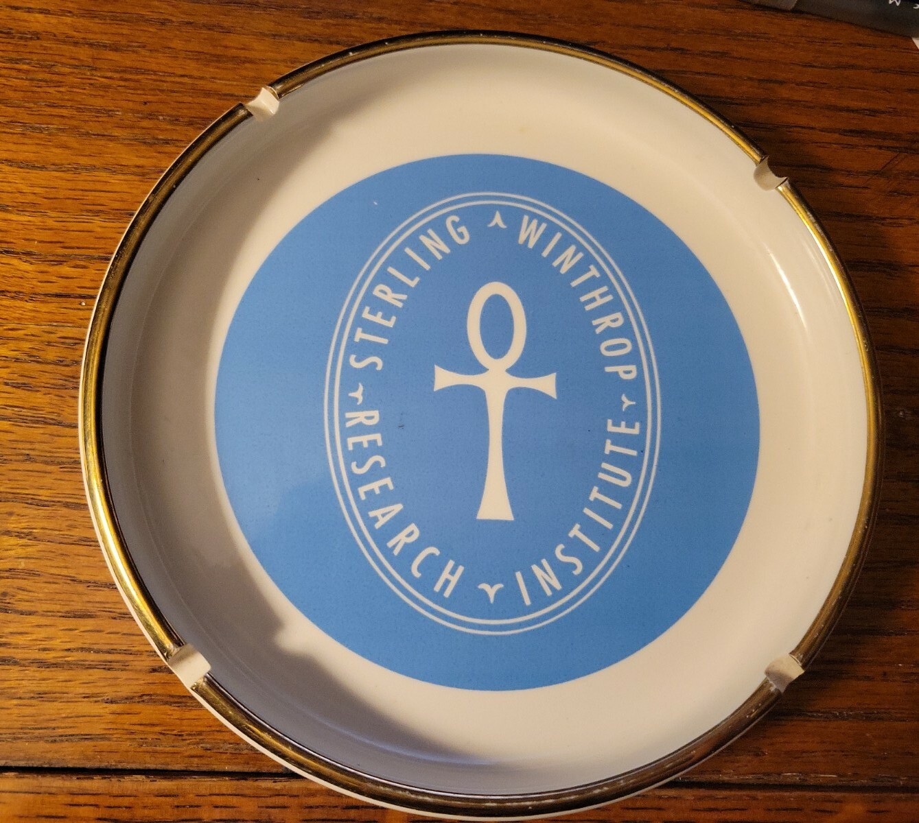 Vintage Sterling Winthrop Research Institute Ashtray New York Drug