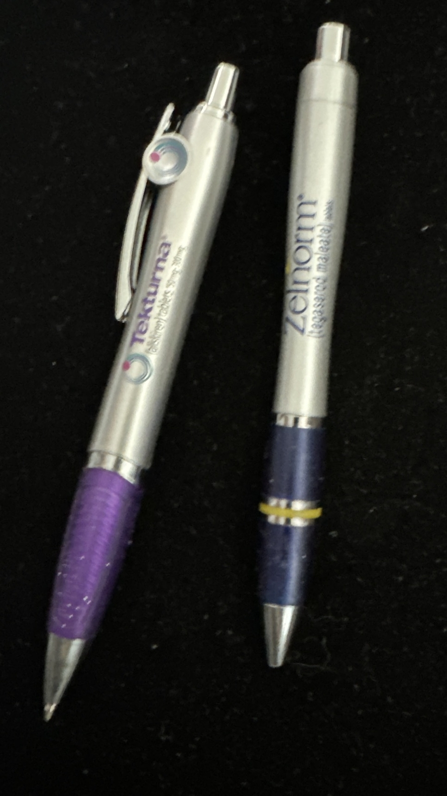 2 Two Pharmaceutical Drug Rep Pens – Collectible Tekturna & Zelnorm Pen