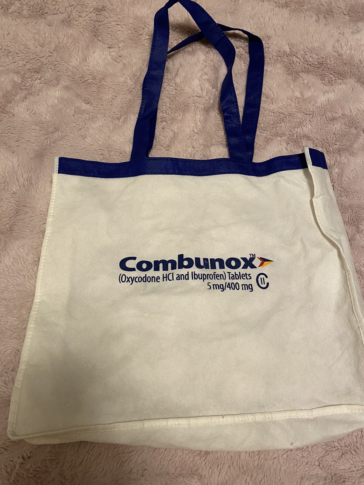 handled book bag Tote pharmaceutical Oxycodone memorabilia Promo Advertising