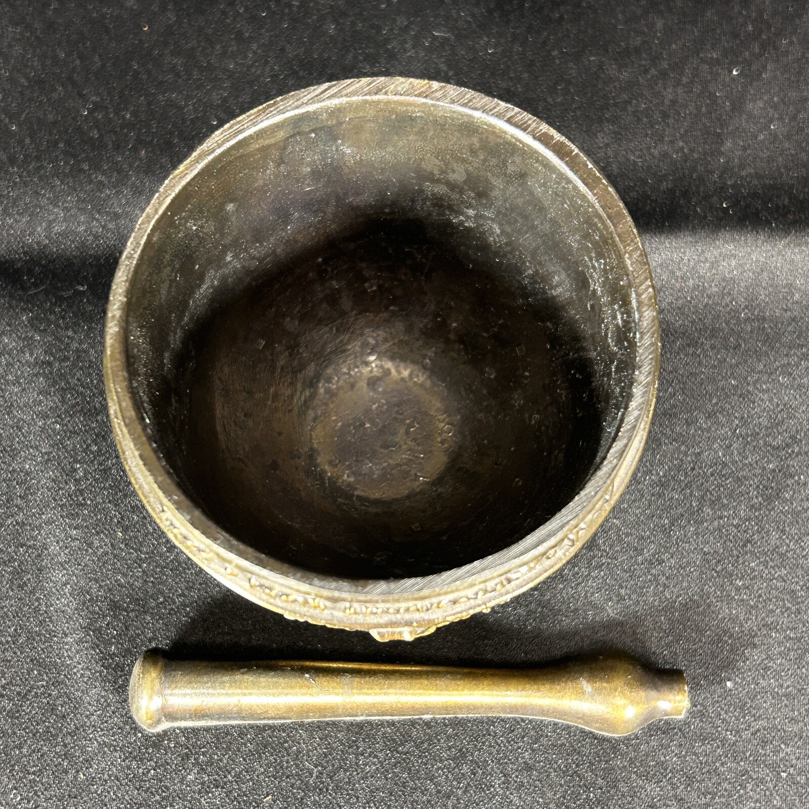 Vtg AMERICAN JOURNAL OF PHARMACY 150th Anniversary Brass Mortar & Pestle