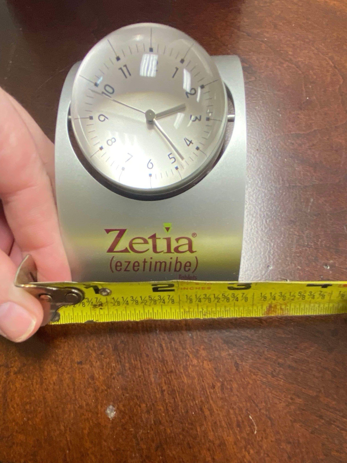 ZETIA Pharmaceutical Spinning Clock With Original Box And Directions Read