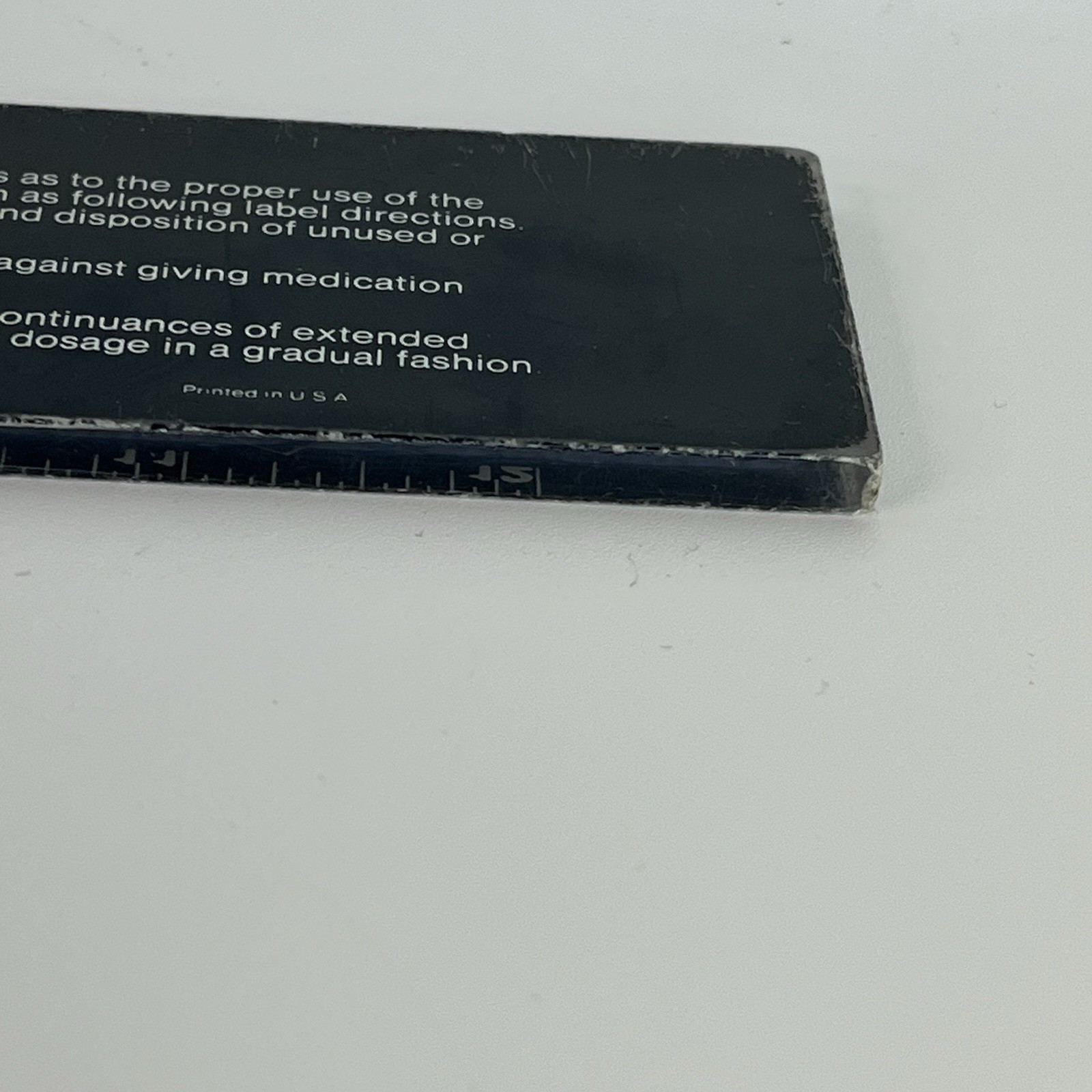 Vintage Roche Valium Black Plastic Ruler Pharmaceutical Ink Pens Lexapro Drug