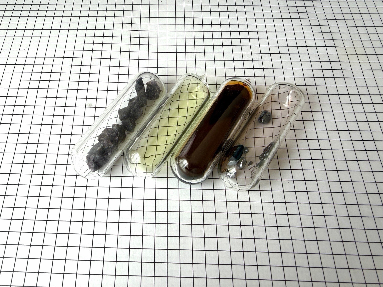 Halogen Set ampoule ultra pure periodic table Element collection
