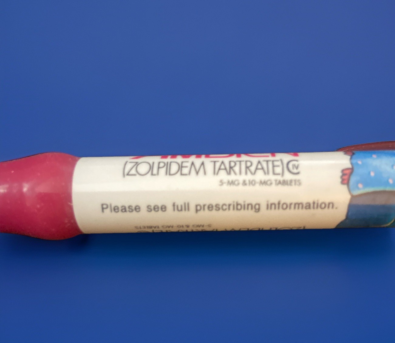 Ambien PEN Drug Rep Pharmaceutical Promo Medical Advertising Rare Pink – Working