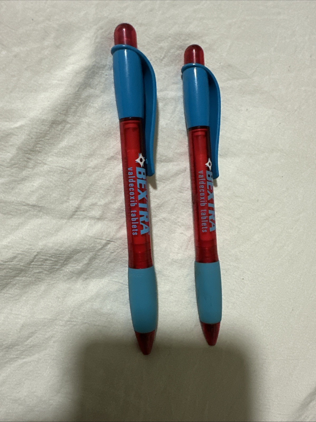 Bextra valdecoxib Tablets Promotional Pen Vintage Set Of 2