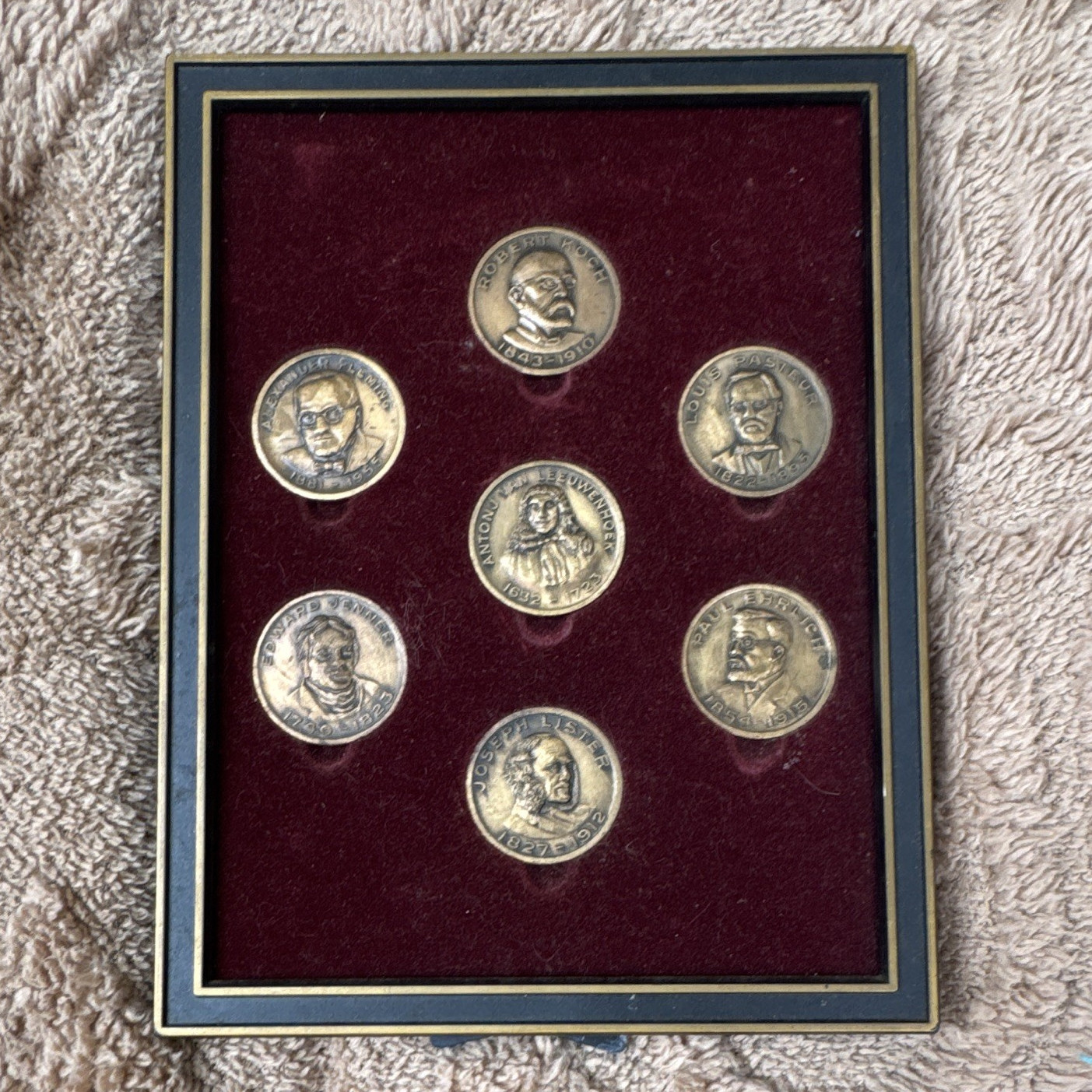 Eli Lilly “Pioneers in the Fight Against Infectious Disease” Framed Medallion