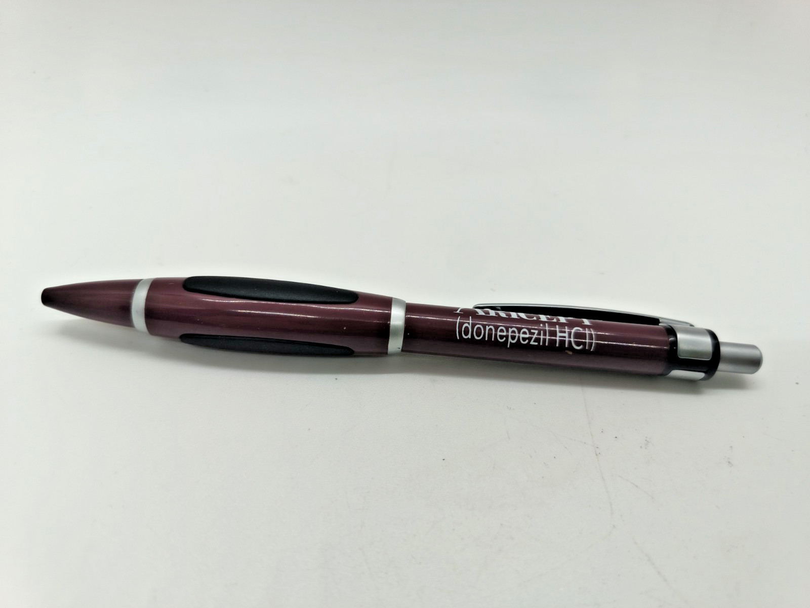 Aricept Donepezil HCl Pharmaceutical Drug Rep Promotional Ballpoint Pen Burgundy