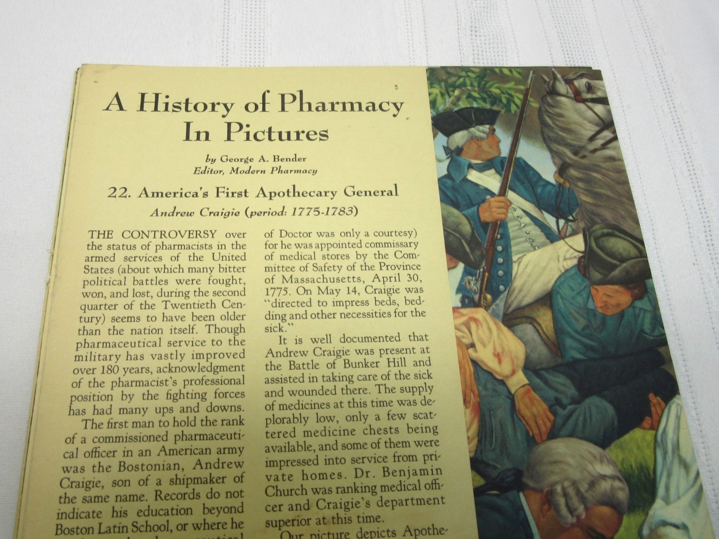 “A History of Pharmacy” in Pictures Set of 19 Prints Park Davis 1950’s