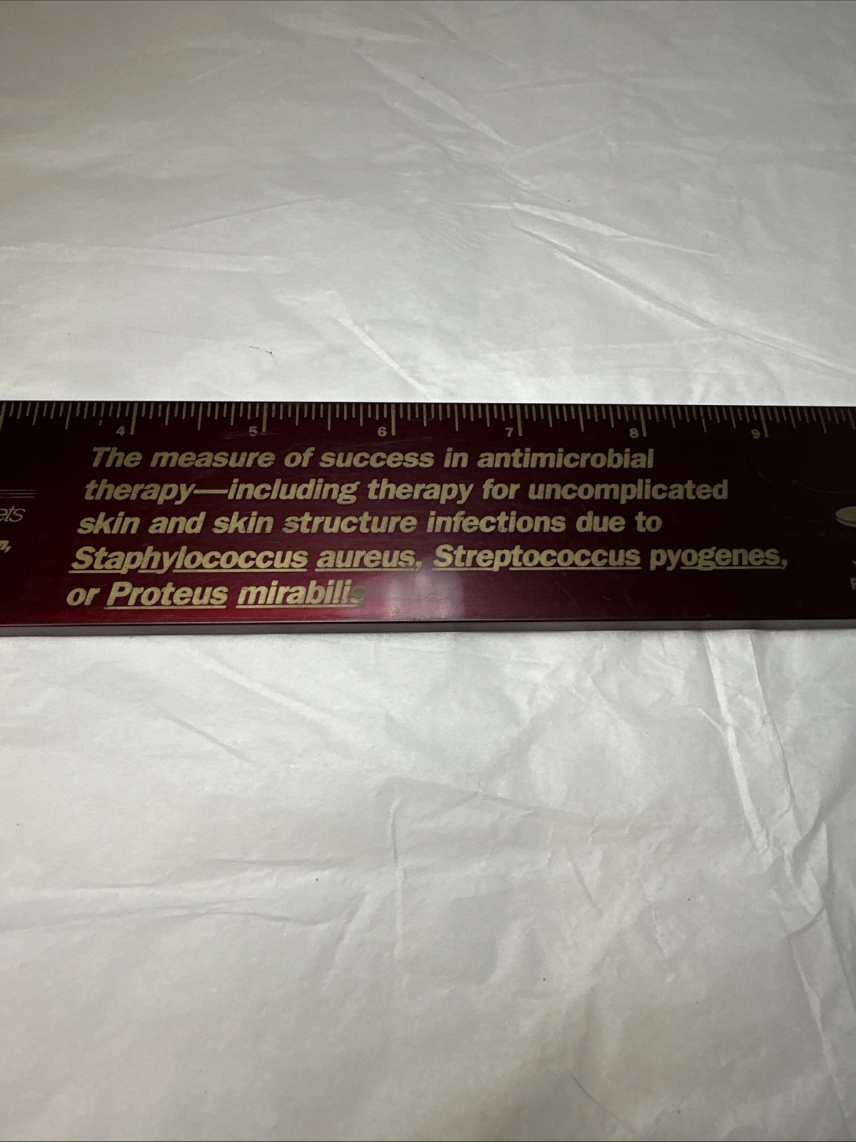 Vintage 1992 FLOXIN LOFLOXACIN Pharmaceutical Drug Rep RULER