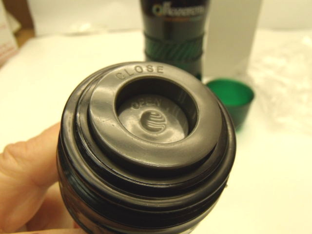 DRUG REP COLLECTABLE *^ SCARCE ROZEREM STAINLESS THERMOS ^* W / Easy PUSH TOP