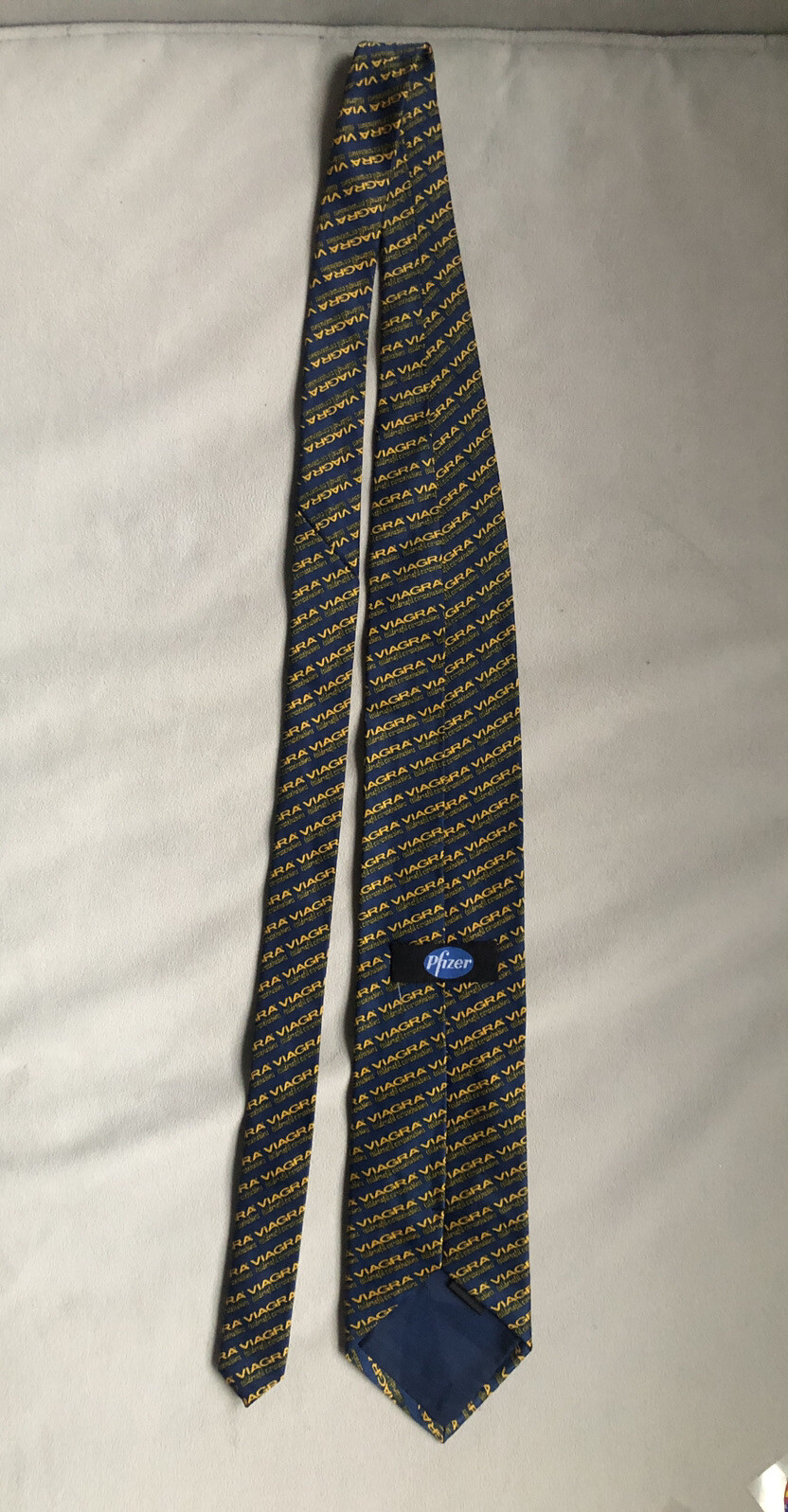 Pharmaceutical Drug Rep Viagra Silk Neck Tie