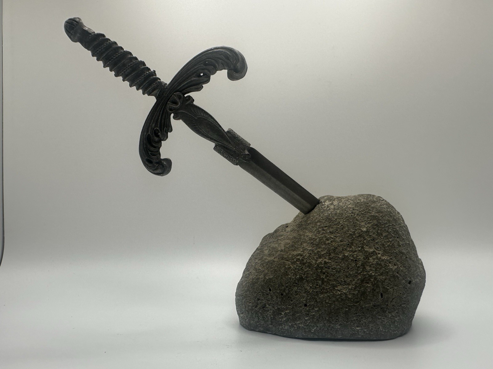 Vintage Tussend Expectorant Excalibur Advertising Sword Stone Pharmaceutical