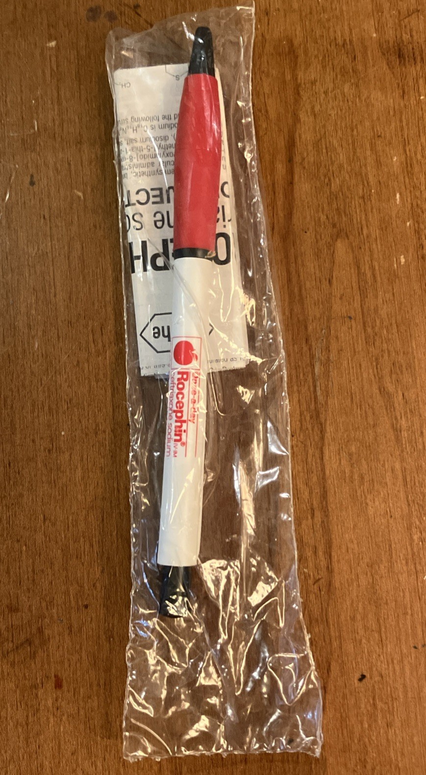 Vintage Rocephin Injection Pharmaceutical Drug Rep Pen New Once-A-Day Roche
