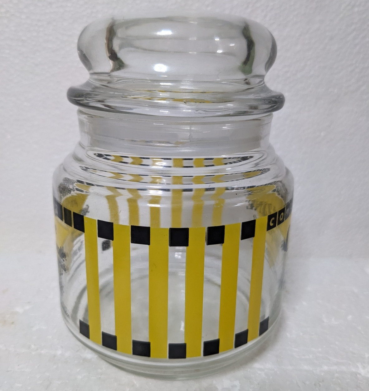 Compazine Glass Apothecary Jar Canister Pharmaceutical Rep Discontinued Empty