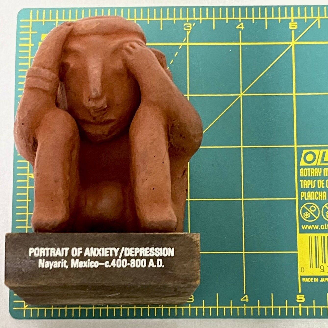 Pharmaceutical Promotional Etrafon 2-10 Portrait of Anxiety Depression Figure