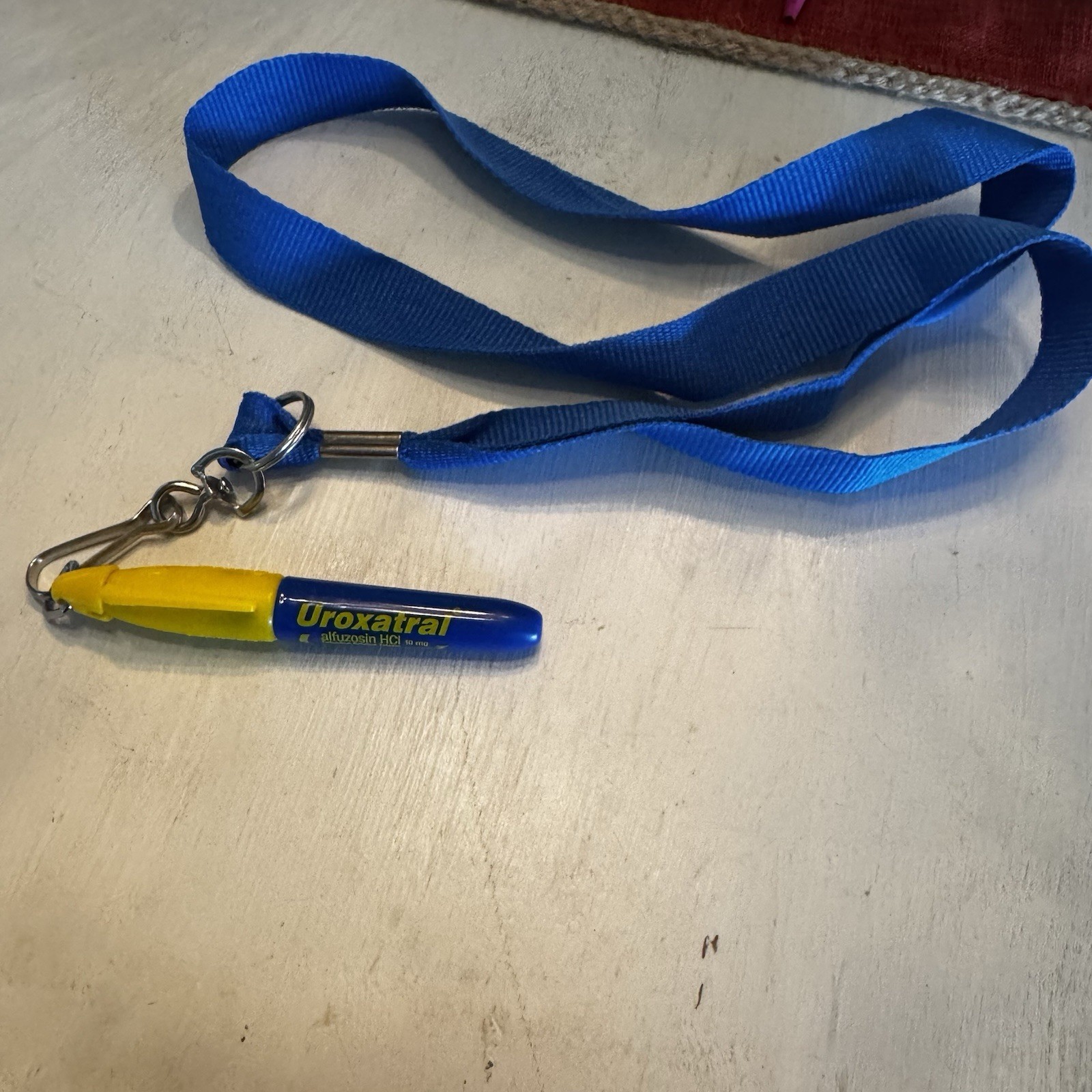 UROXATRAL ALFUZOSIN PHARMACEUTICAL DRUP REP PROMO Marker On Lanyard Sharpie