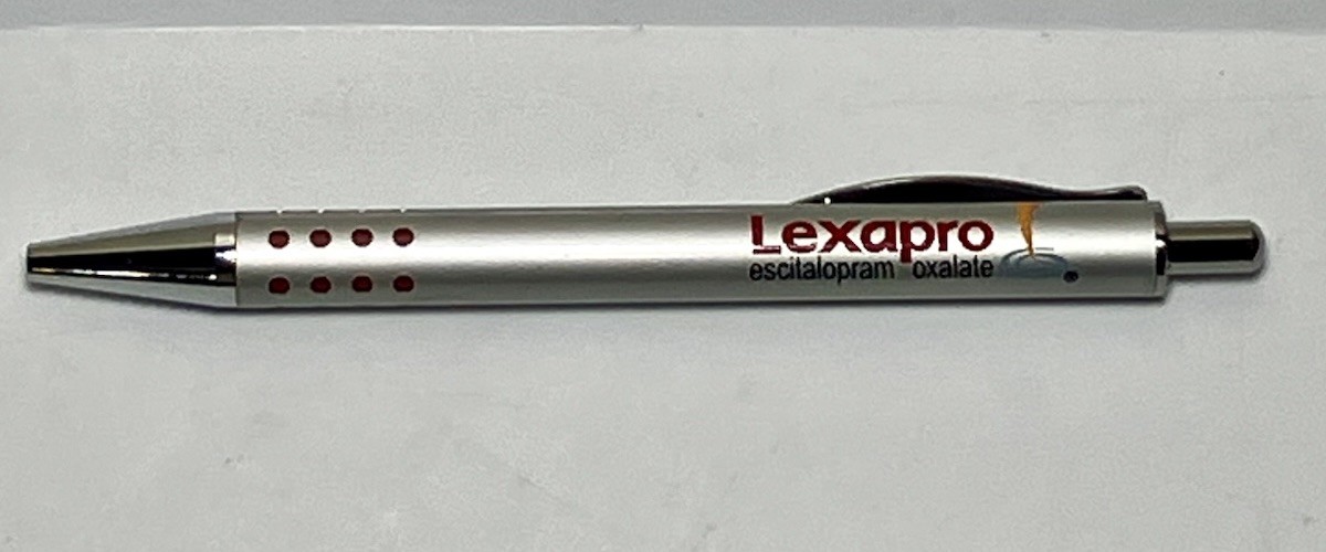 Drug Rep Lexapro Plastic/Metal Pen Pharmaceutical Promo Advertising