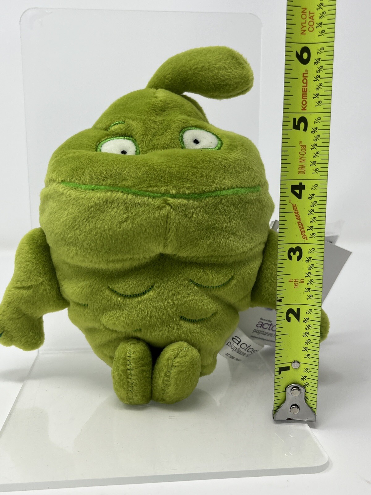 Actos Pharmaceutical Drug Rep Plush Beanbag Toy Tubby Triglyceride W/Tags