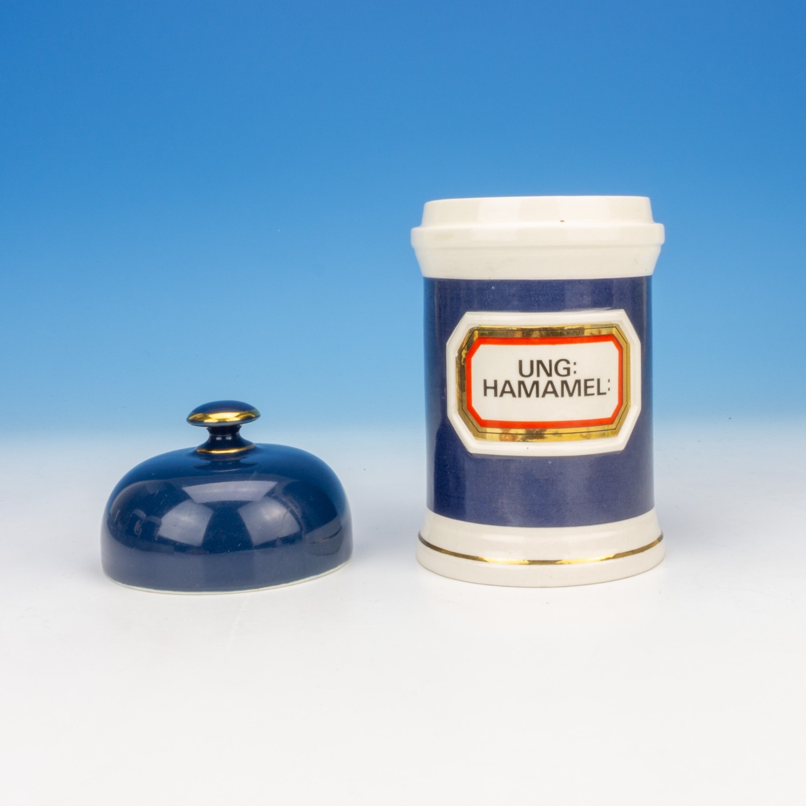 Gladstone Pottery – Ung: Hamamel: – Apothecary Chemist Jar – Made For Chalsyn