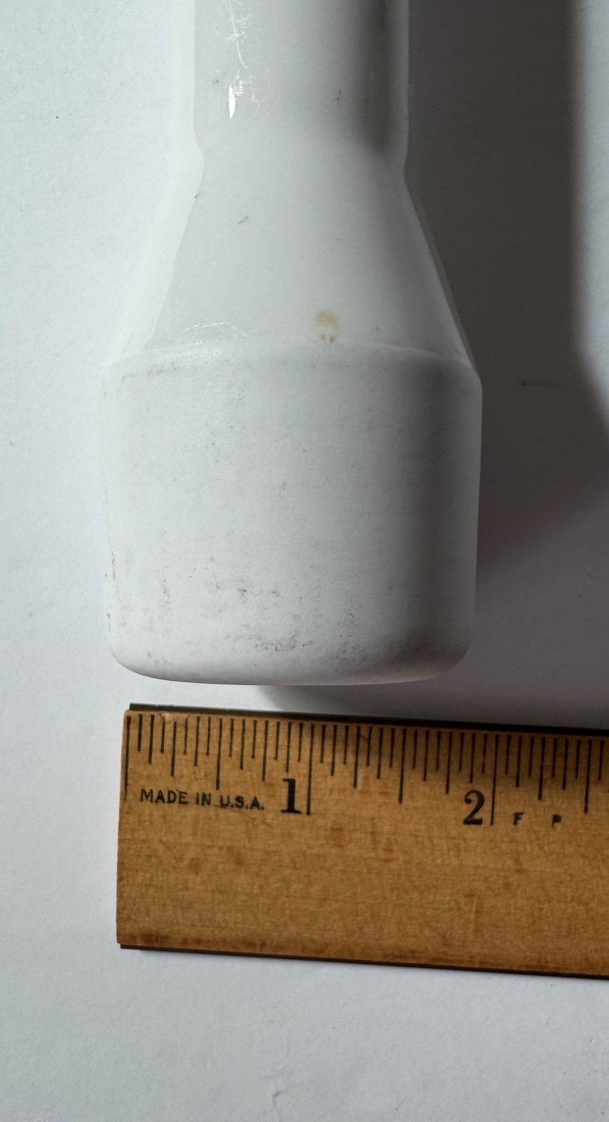 Vintage Mid-Century MCM Lab Heavy White Porcelain Cooper Mortar & Pestle 1950s