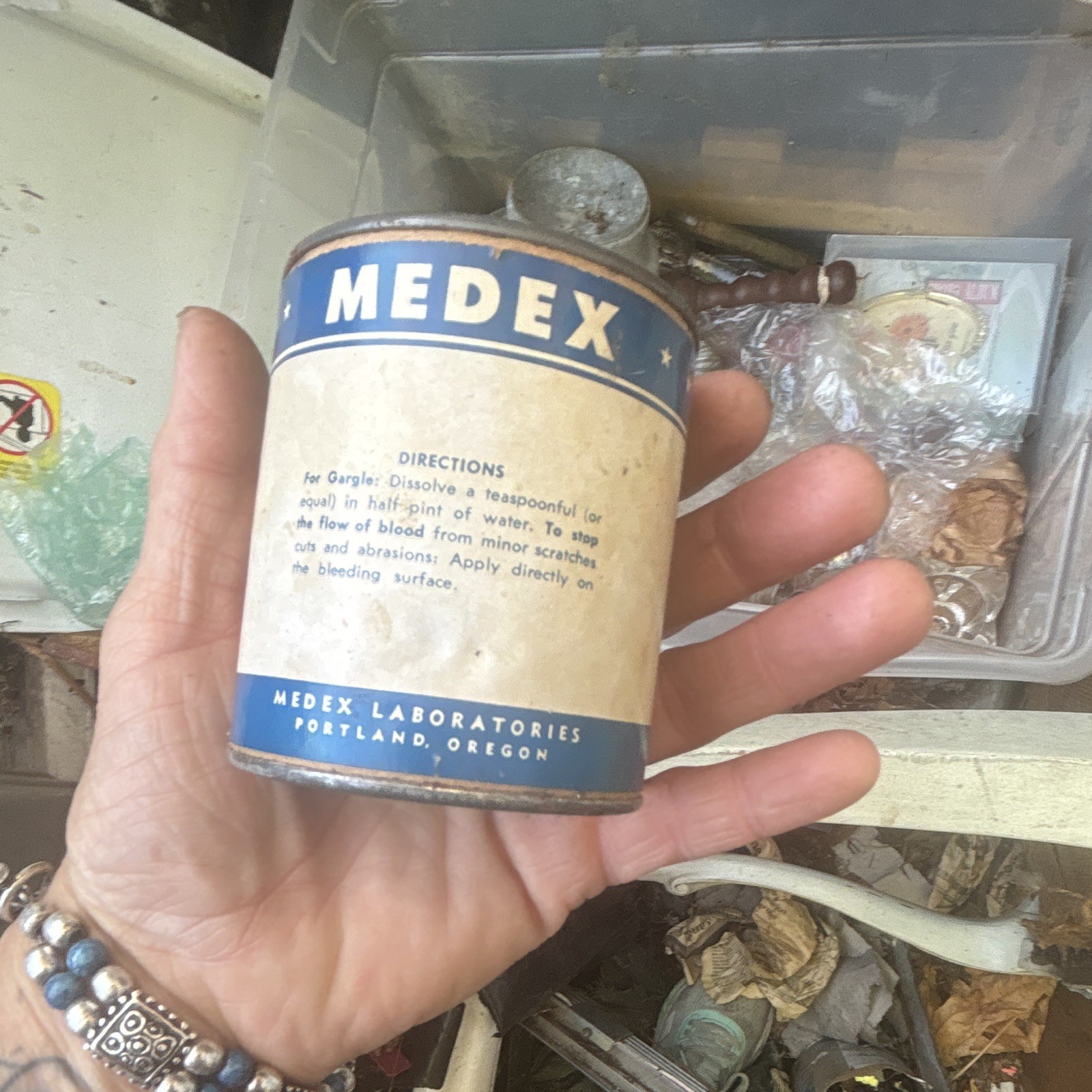 MEDEX Powdered Alum (Ammonium Alum) 4 oz Tin, Medex Laboratories Portland OR