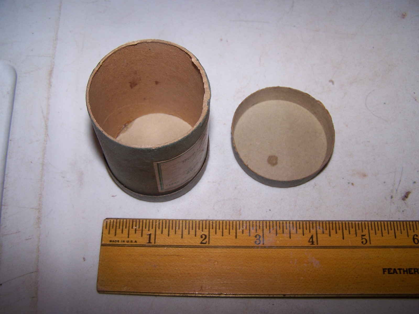 Vintage GOLD LINE COMPANY Boric Acid Pharmacy Container TERRE HAUTE INDIANA
