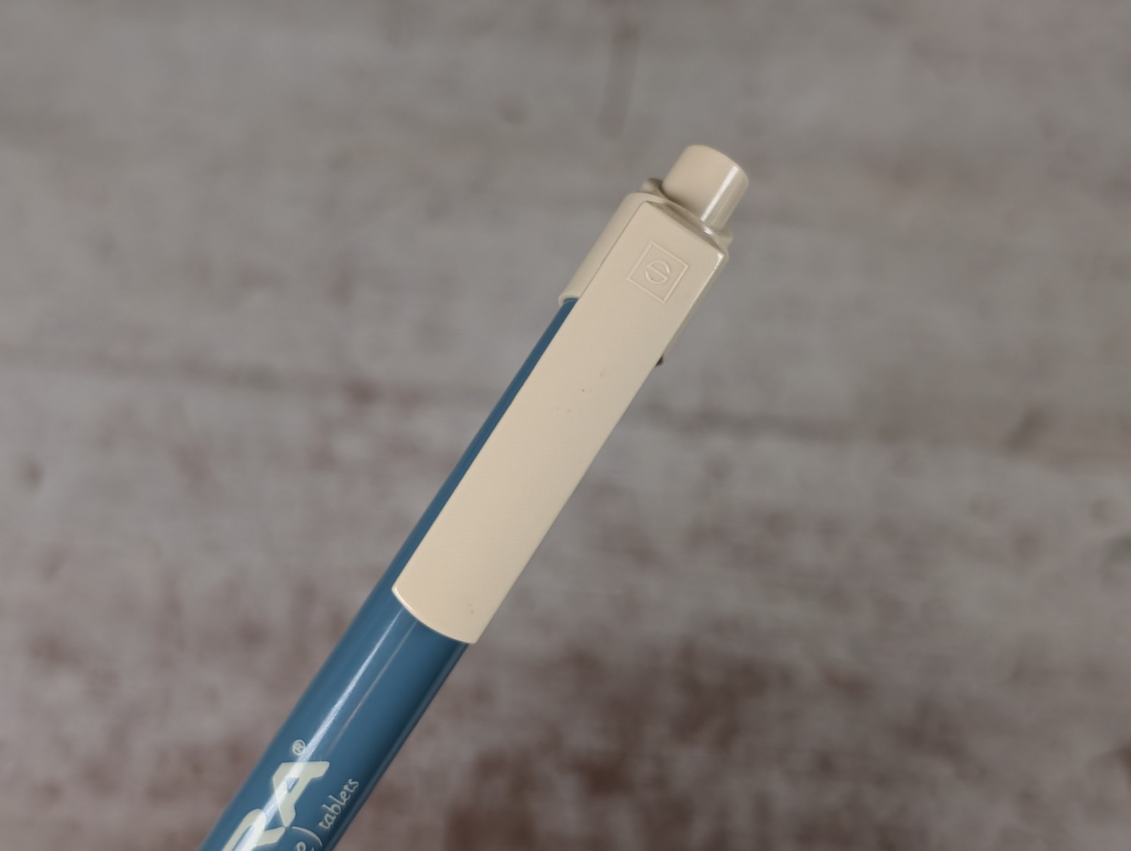Vtg Viagra Advertising Ballpoint Pen Drug Gray Beige Stepped Art Deco DRY INK