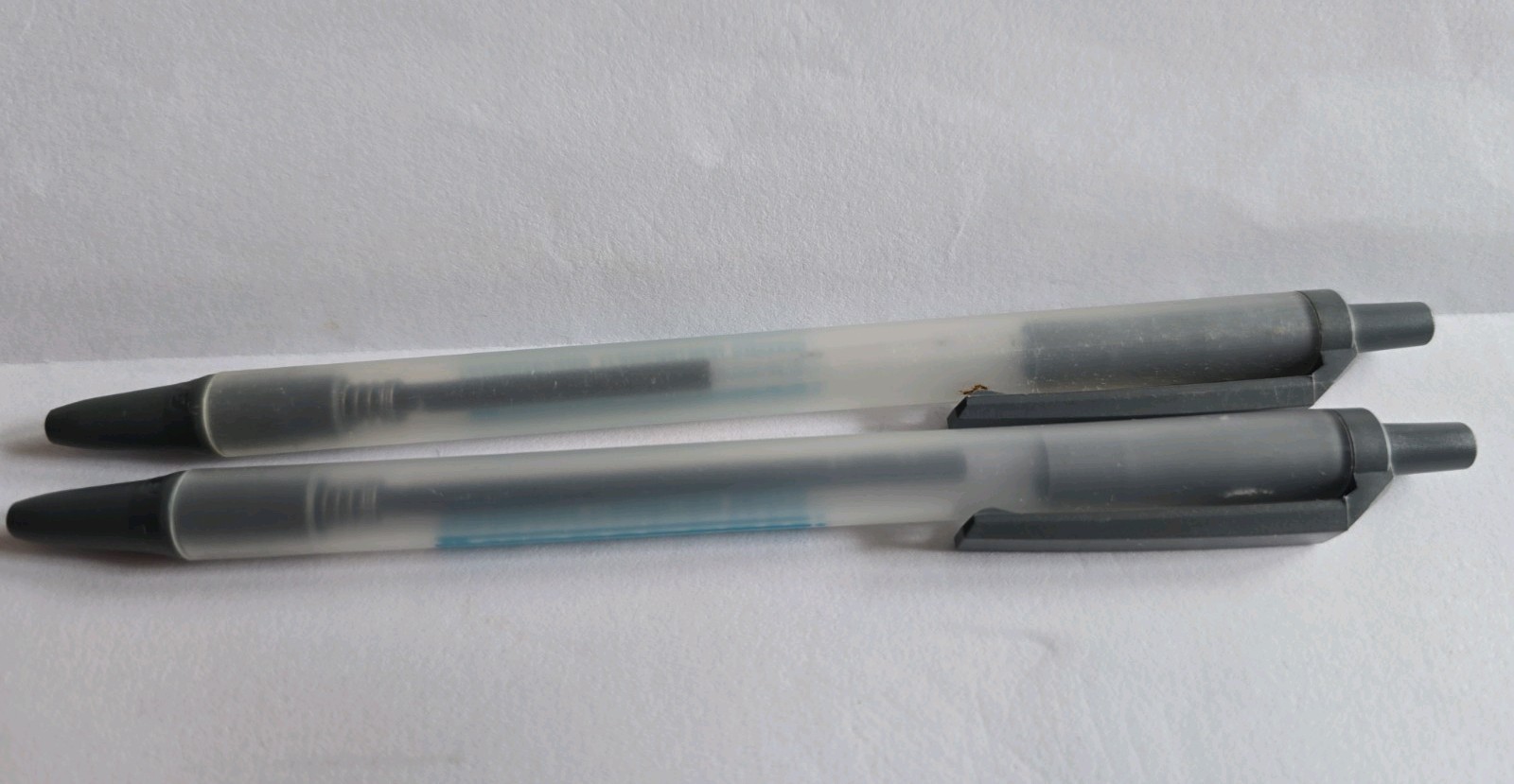 Androderm Plastic Pens x2 Pharmaceutical Drug Rep Promos Vintage Medical WRITES!
