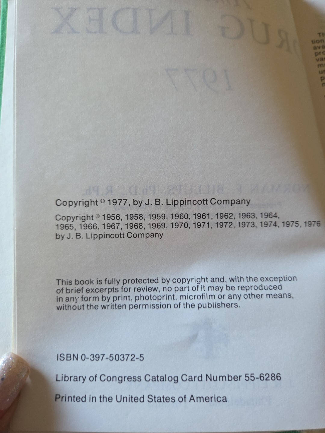 American Drug Index 1977 – Opium, Cocaine