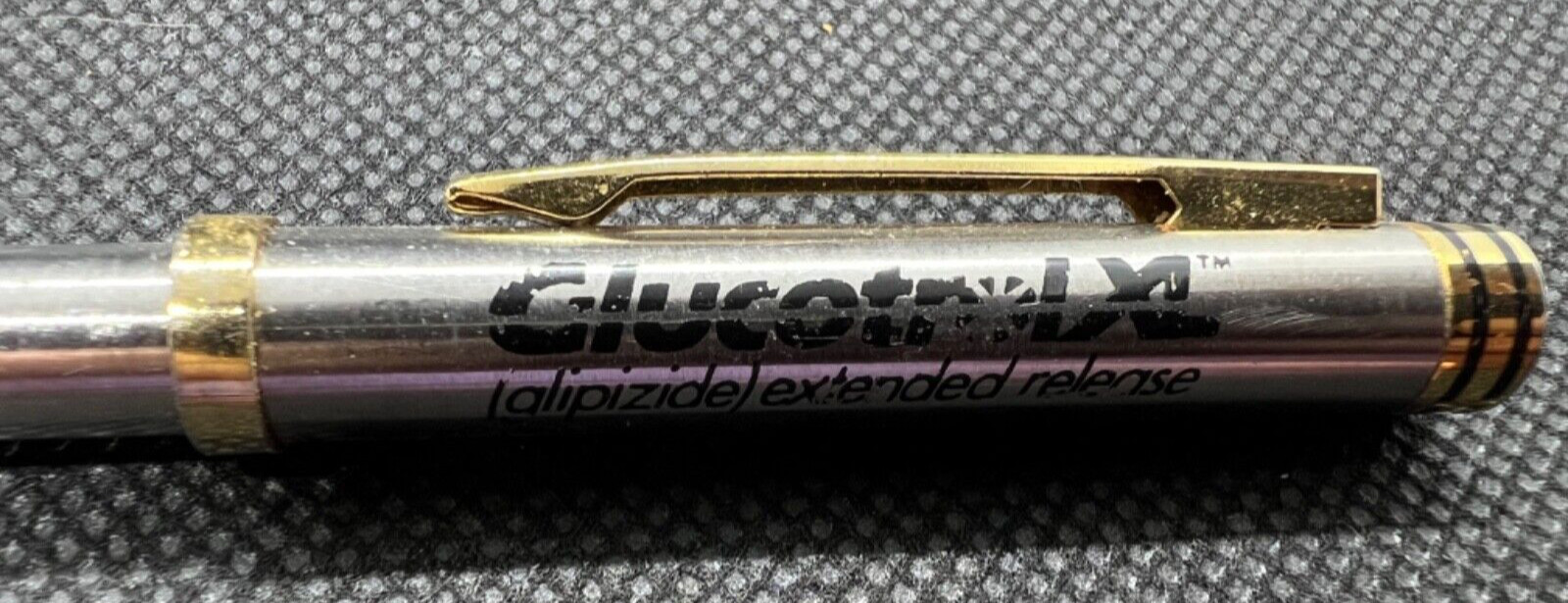 GLUCOTROL XL Medical Drug Rep Pharmaceutical Pen Heavy Metal Advertising
