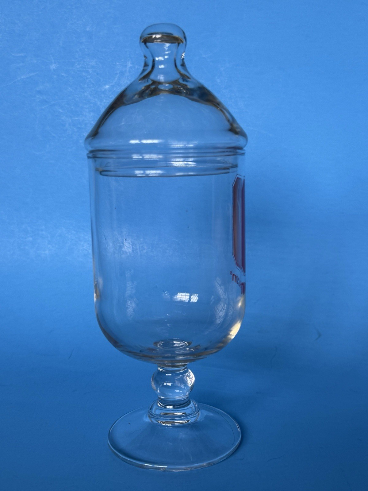 Vtg RX Glass Apothecary Jar Pharmacy Tinactin 1970s 1980s Robinhood Advertising