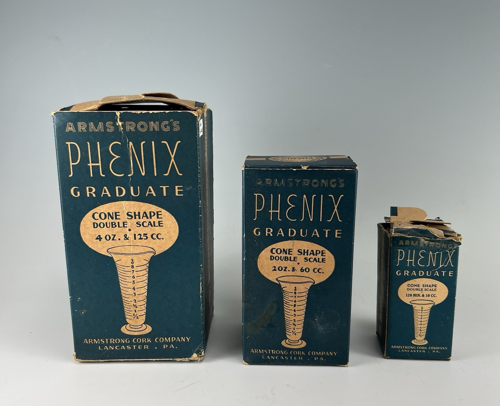 VTG 1930s Armstrongs Phenix Cone Shape Double Scale Pharmaceutical Graduates