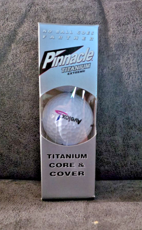 RARE Baycol Pinnacle Titanium Extreme Golf Balls 3 Pack Drug Rep Promo NOS