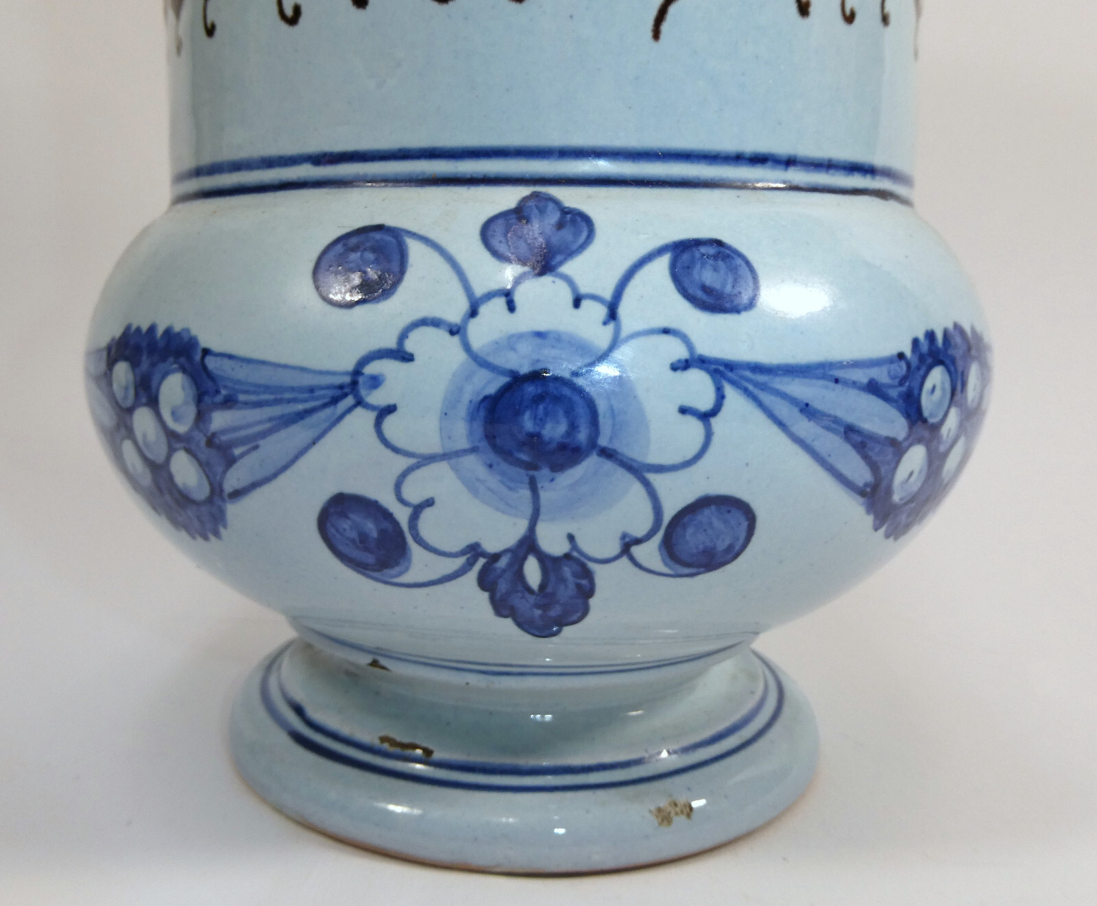 Faience Pharmacy Vessel Early 19th Century A-9