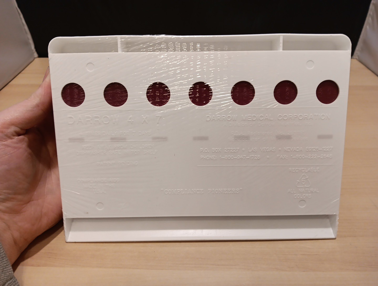 SEALED 1998 Aricept Pharmaceutical Drug Rep Promo 7 Day Pill Organizer Sorter