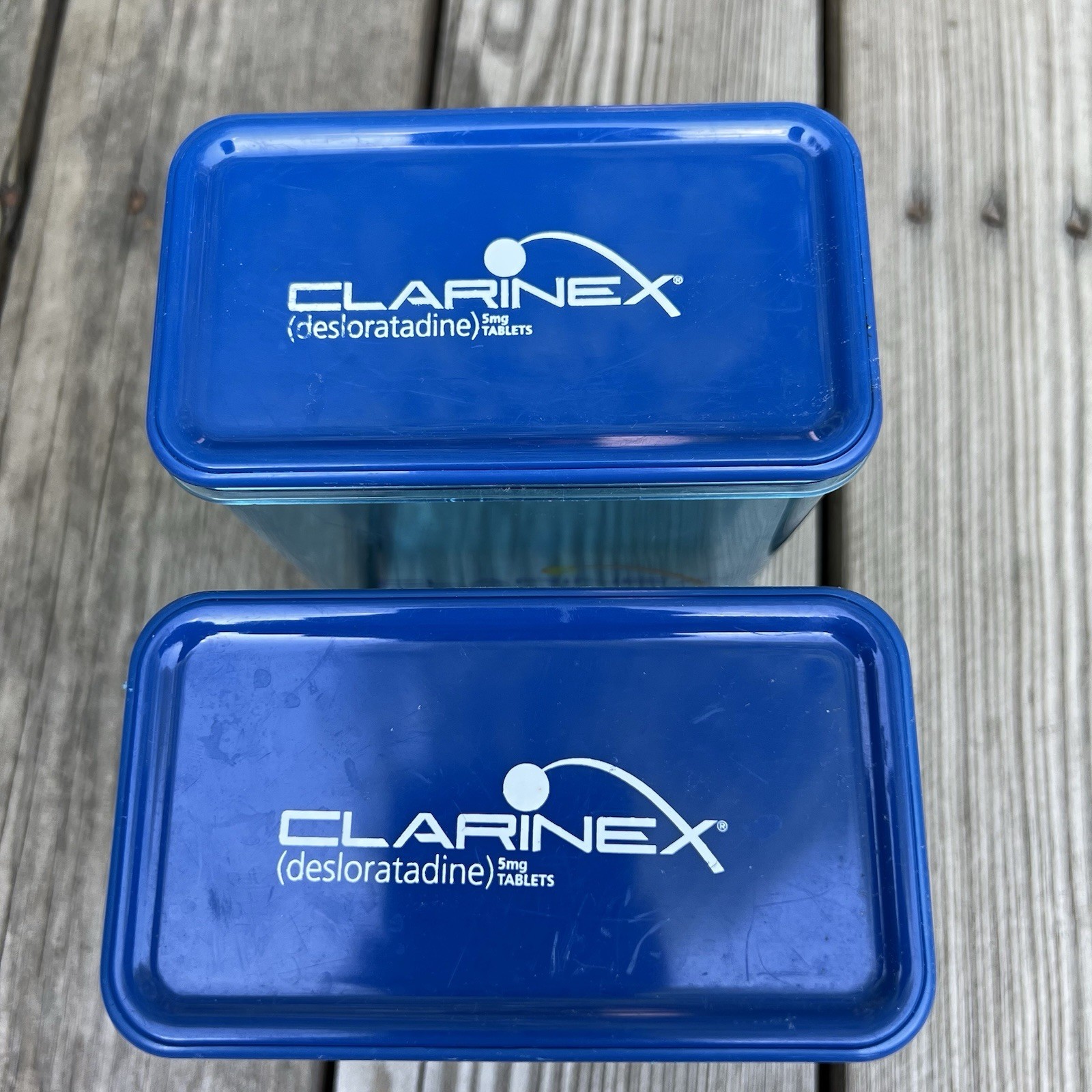 Drug Rep Clarine x Rectangle 7x2x5 Approx Canister Lid Doctor Medical Exam Room