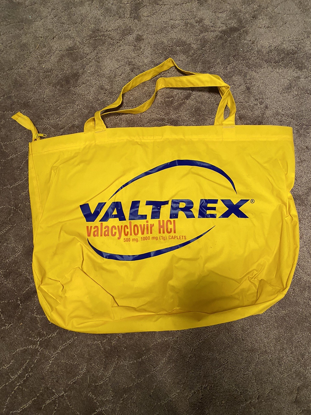 Pharmaceutical Promo Tote Bag GlaxoSmithKline GSK Valtrex VG