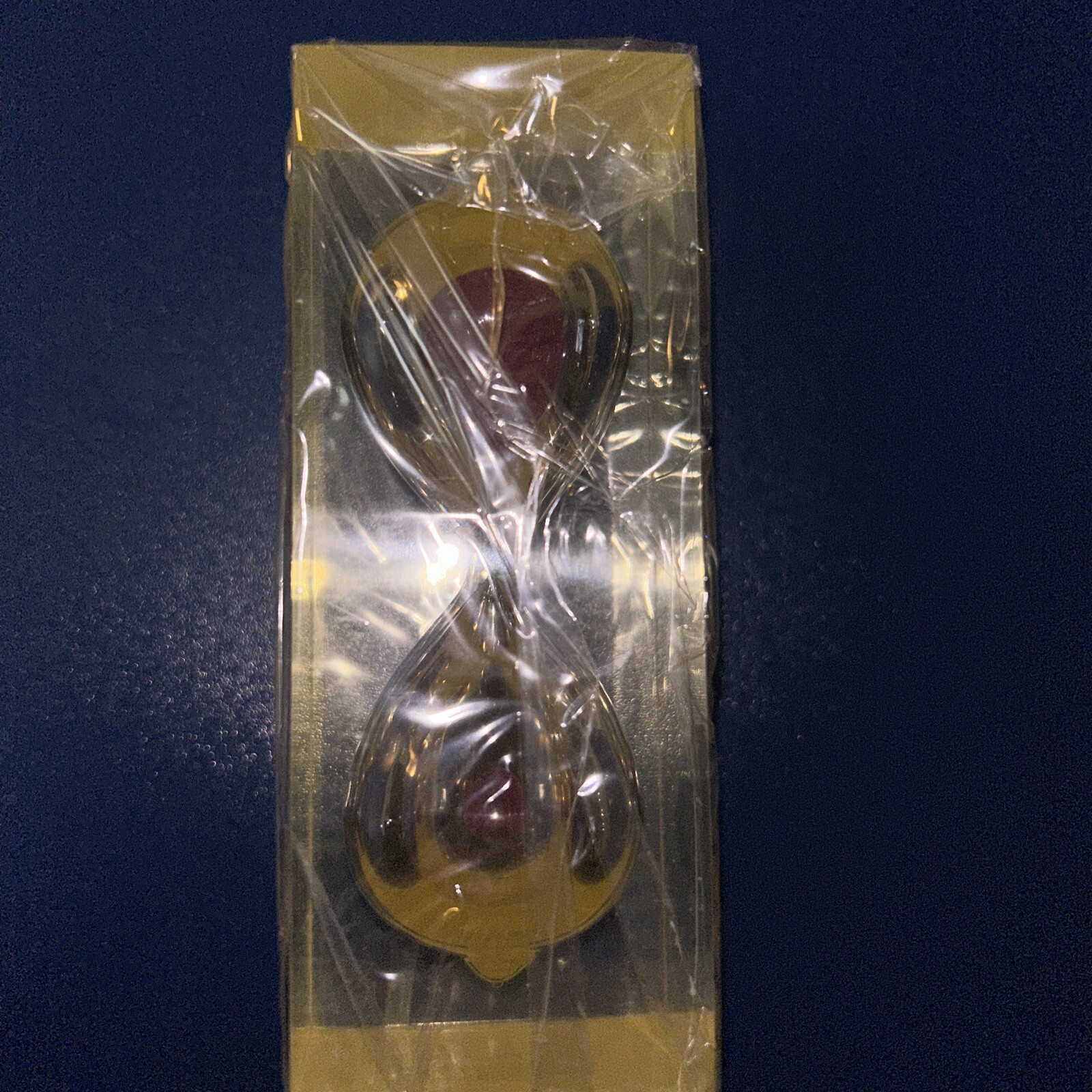Vintage New Sealed Aricept Hourglass w/ Burgundy Sand Pharmaceutical Drug Rep